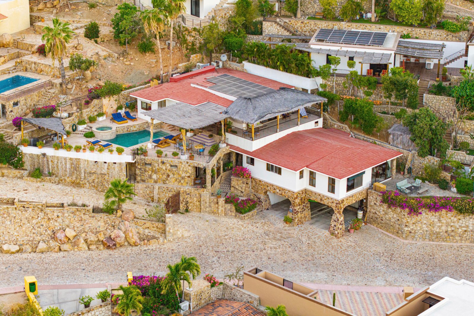 Four Seasons Cabo Pedregal Csl Villa Felicidad is a 5-bedroom, 5.5-bath residence in Pedregal that combines scale, location, and proven income potential. Set just minutes from the main gate and within walking distance to the marina, it offers effortless access to Cabo's best dining and nightlife while maintaining privacy. The home features a private pool, expansive terraces, and panoramic marina – 25 Camino Grande Pedregal, Cabo San Lucas, BS