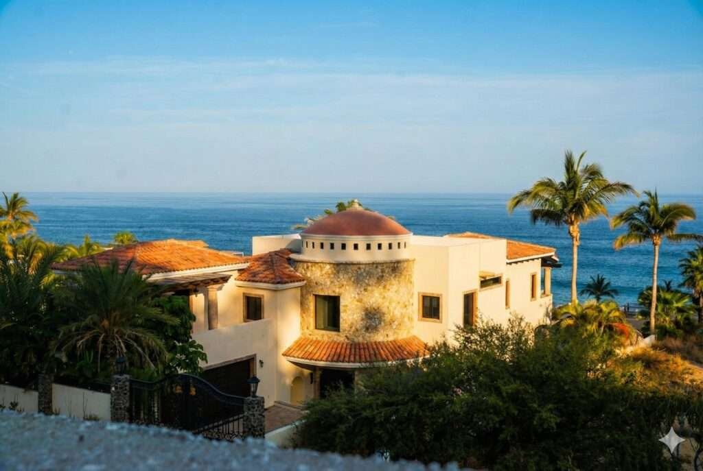 Four Seasons Cabo Rancho Cerro Colorado Indulge in the ultimate Los Cabos Beach-side lifestyle at this exquisite 4-bedroom, 5.5-bathroom residence nestled within the prestigious Palmilla Sur/ Rancho Cerro Colorado community. This stunning home seamlessly blends traditional Mexican architecture with contemporary sophistication, offering an oasis of tranquility just steps from the pristine sands of Palmilla Sur Beach. Escape to your own private paradise with a sparkling pool and rejuvenating spa, perfect for relaxation and entertaining. Feel the rhythm of the ocean as you savor the gentle sounds of crashing waves and the occasional spectacle of whales breaching the surface. Take a short walk down to the beach where you can go for morning runs or evening strolls down to the world famous Palmilla One & Only hotel. Enjoy a night on the terrace where unforgettable evenings await under a canopy of brilliant stars.Relax and rejuvenate in generously sized bedrooms, each offering a private sanctuary of comfort. Experience the refined elegance of marble floors, cantera columns, granite countertops, and open, airy spaces that seamlessly connect indoor and outdoor living. Discover a secluded exterior guest room, offering additional privacy and tranquility for visiting friends and family.As a resident of Palmilla Sur/Rancho Cerro Colorado, you'll enjoy access to world-class amenities located nearby, including championship golf courses, tennis courts, state-of-the-art fitness centers, luxurious spas, and a selection of fine dining restaurants, as well as the top rated H+ Hospital that is just minutes away. Explore the vibrant surroundings with a plethora of activities, including world-class golf, yachting, sailing surfing, diving, shopping, fine dining, beautiful pristine beaches, water sports, snorkeling, tennis, the historic downtown San José del Cabo, the Art District and much more. – Calle Tiburon, by Palmilla Sur, San Jose Corridor, BS