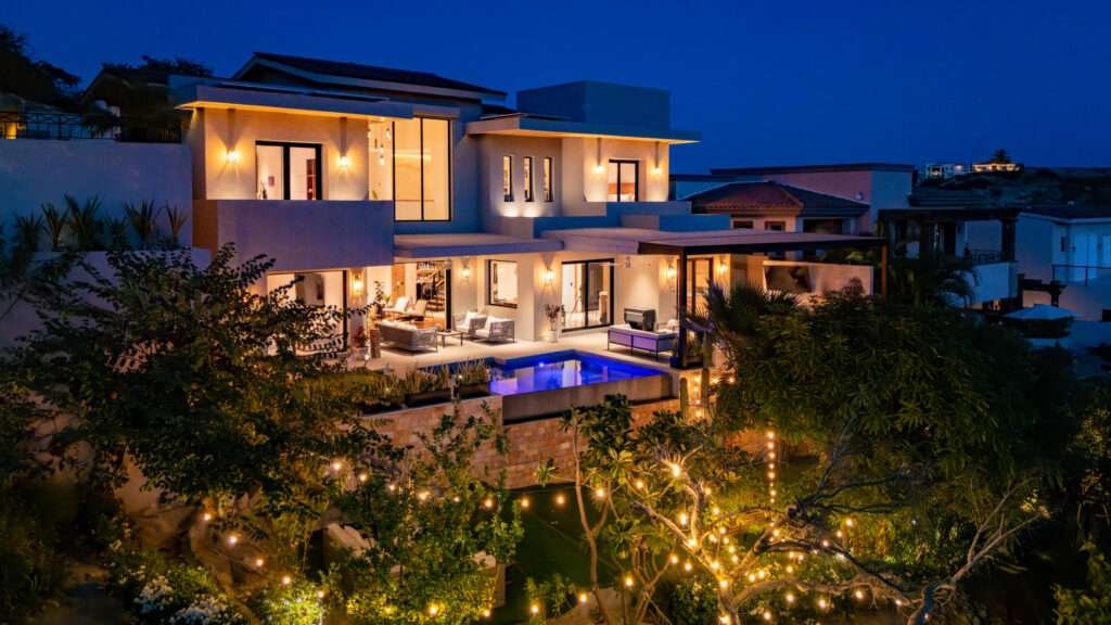 Four Seasons Cabo Section 18- Horizontes Custom Home with Top Brands:White Oak Flame Carpentry.Aluminum Frame Hurricane Proof Insulated Windows with built-in Shutters.Duravit (German).DORNBRACHT Fixtures (German).M-Code Bath Fixtures (UK).Buster & Punch Door Hardware (UK).Flos Custom Lighting (Italian).CRESTON Automated Light, Audio & Video Control.Mitsubishi TVRA Units.BINOVA (Italian) Custom Kitchen with SubZero and Wolf Appliances.Water UV System by BWT (German).CISCO WiFi System.Water Heating by RINAHI.PENTA AIR Pool & Spa System.Weatherproof Fire Pit. – Casa 14, La Cañada 2, San Jose del Cabo, San Jose del Cabo, BS