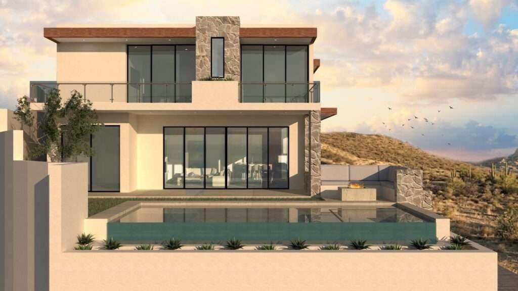 Four Seasons Cabo El Tule-Inland:General Pre-construction residence in Rancho Los Tules, Los Cabos. Features 4 bedrooms, each with a full bathroom and walk-in closet, offering privacy and comfort. Enjoy ocean – Casa El Tule, San Jose Corridor, San Jose Corridor, BS