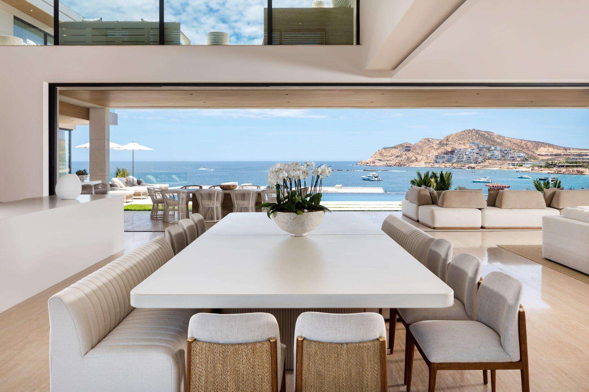 Four Seasons Cabo Section 18- Horizontes Custom Home with Top Brands:White Oak Flame Carpentry.Aluminum Frame Hurricane Proof Insulated Windows with built-in Shutters.Duravit (German).DORNBRACHT Fixtures (German).M-Code Bath Fixtures (UK).Buster & Punch Door Hardware (UK).Flos Custom Lighting (Italian).CRESTON Automated Light, Audio & Video Control.Mitsubishi TVRA Units.BINOVA (Italian) Custom Kitchen with SubZero and Wolf Appliances.Water UV System by BWT (German).CISCO WiFi System.Water Heating by RINAHI.PENTA AIR Pool & Spa System.Weatherproof Fire Pit. for sale