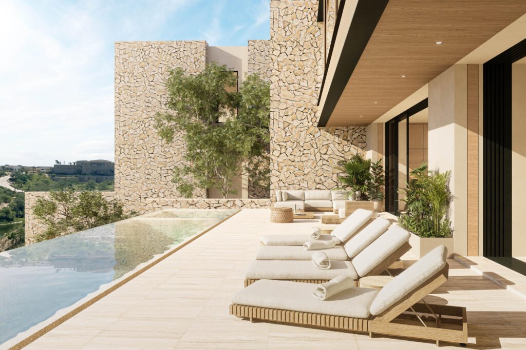 Four Seasons Cabo West Enclave Ritz-Carlton West Enclave, Ritz-Carlton Reserve Residence 10 offers an exceptional blend of modern luxury and serene coastal living. These single-level indoor/outdoor residences are thoughtfully designed to provide privacy and tranquility. Featuring expansive floor-to-ceiling windows, the homes showcase breathtaking – El Lago Ascendant 5, San Jose Corridor, San Jose Corridor, BS