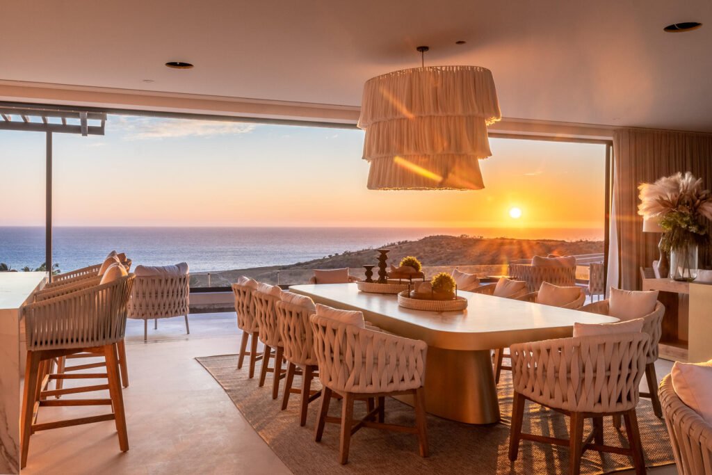 Four Seasons Cabo Palmilla Estates Nestled within the prestigious Palmilla community, this stunning 5-bedroom home offers the perfect blend of luxury and family-friendly comfort. Overlooking the pristine Arroyo 7 fairway of the renowned Palmilla golf course, the property boasts breathtaking ocean and golf course – House 3 Quivira: 5 Bdrm House & Studio, Pacific, BS