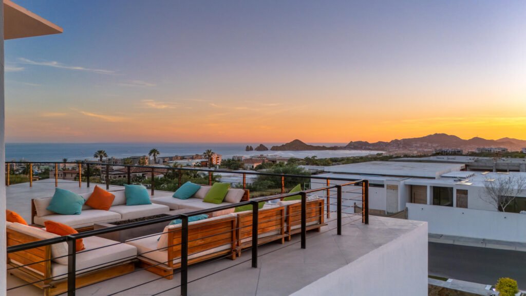 Four Seasons Cabo Beach Estates Luz de Diamante is perfectly situated just a short walk from the beach and nestled within the prestigious Diamante community positioned between the 5th and 16th holes of the Dunes Course designed by Davis Love III. Spanning approximately 20,000 sqft, this magnificent residence, built in 2017, seamlessly blends modern design with Mexican accents. The estate boasts four spacious master bedrooms, each providing stunning ocean – Villa 101 Arch View, Cabo Corridor, Cabo Corridor, BS