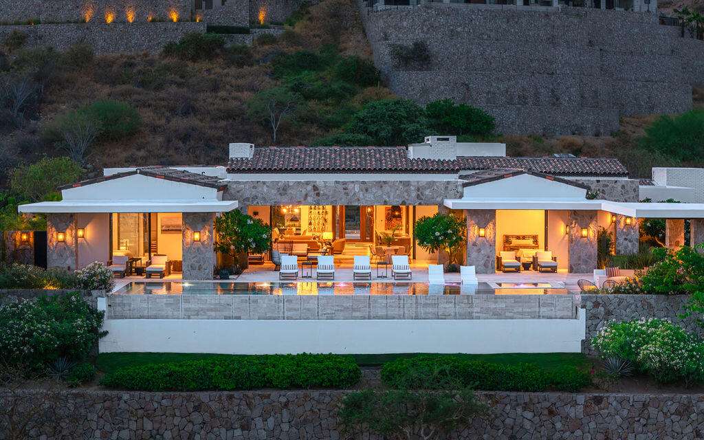 Four Seasons Cabo Section 16- Laderas Perched high within the exclusive gates of Querencia, and uniquely situated on 1 and 1/2 lots, Laderas 13 is a stunning custom residence that perfectly blends timeless architecture, privacy, and breathtaking Sea of Cortez – Querencia, Laderas 13, San Jose Corridor, San Jose Corridor, BS